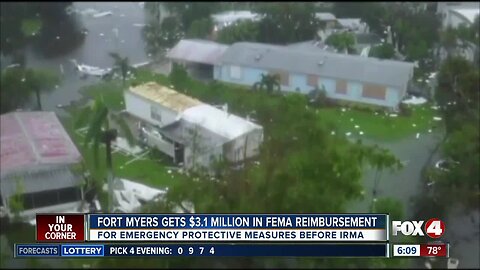 FEMA reimbursing Fort Myers more than $3 million for hurricane preps