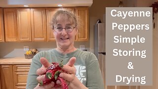 Cayenne Pepper Stringing For Food Storage, Decoration, and Seeds