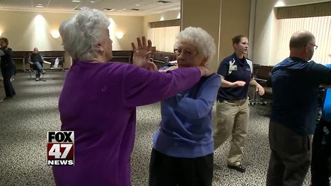 Sparrow Hospital teaching self defense for seniors