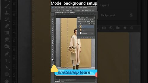 Amazing trick to adjust model background -short photoshop tutorial #shorts #photoshop