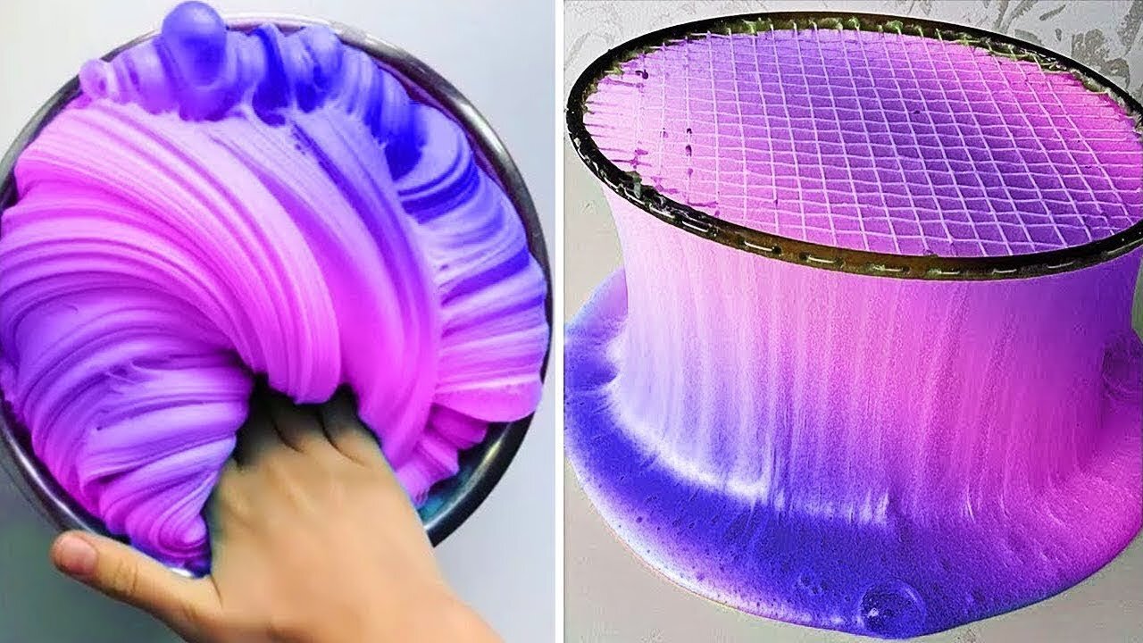 SLIME SMOOTHIE SATISFYING SLIME VIDEOS! Mixing Colorful Slime