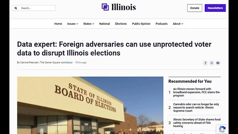 Foreign adversaries can use unprotected voter data to disrupt elections