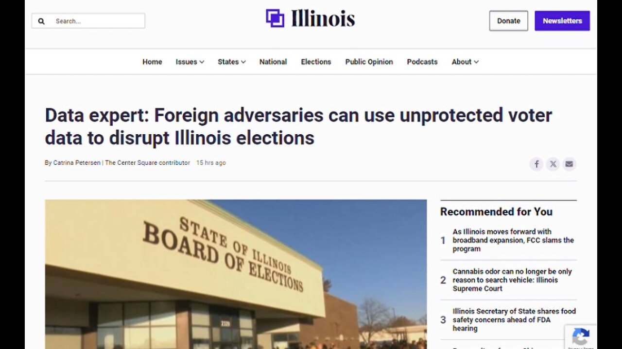 Foreign adversaries can use unprotected voter data to disrupt elections