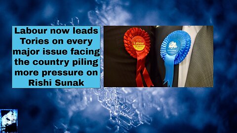 Labour now leads Tories on every major issue facing the country piling more pressure on Rishi Sunak