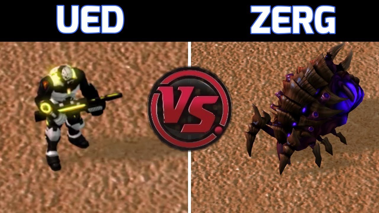 Insane Zerg AI vs UED at its Most Cheesy - a Custom Race Battle of Titans