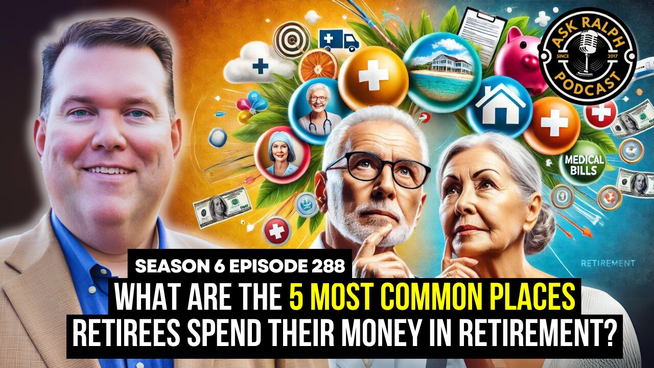 What are the 5 most common places retirees spend their money in retirement?