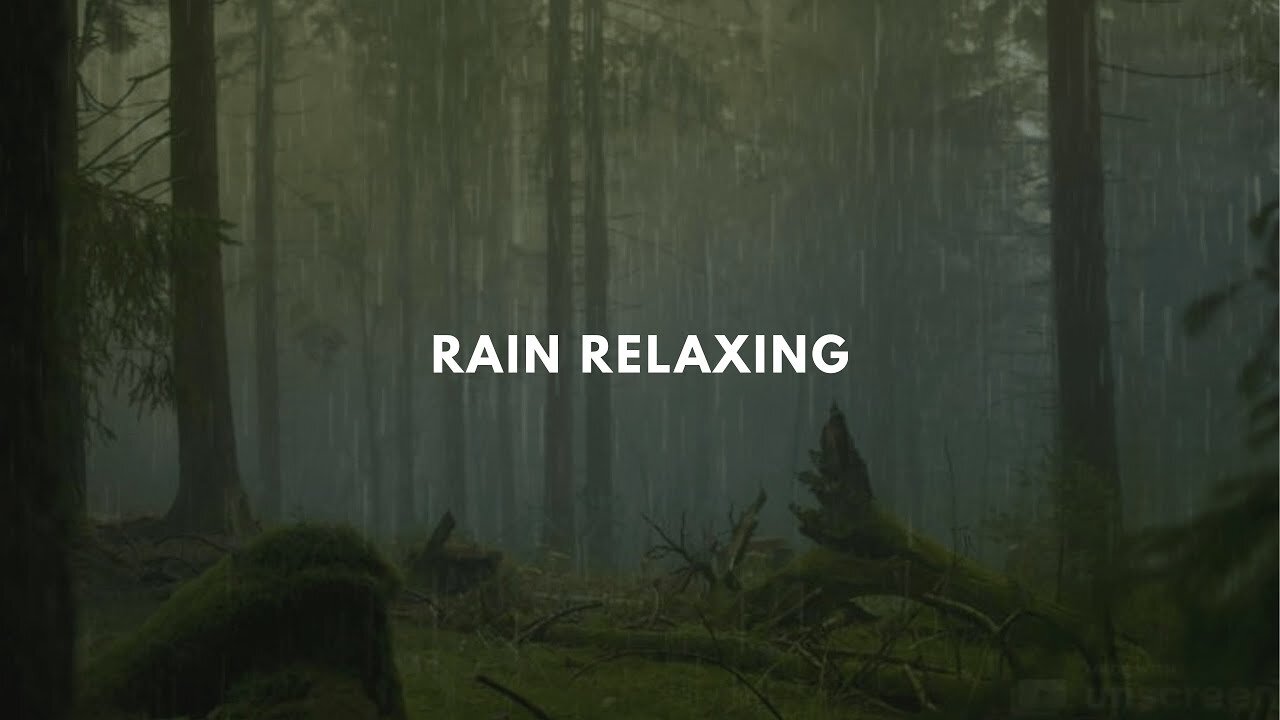 30 Minute Relaxing Sleep Music with Rain Sounds on the Windows - Healing Music, Stress Relief