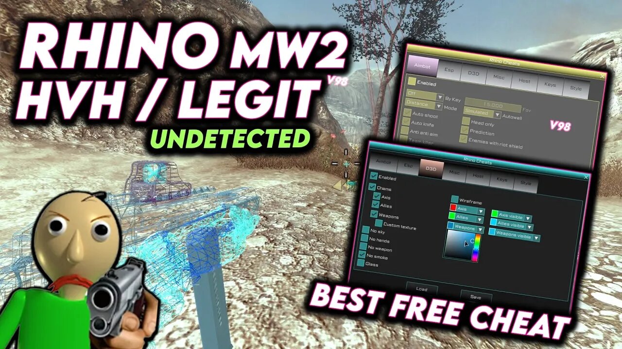 Rhino Off Host / MW2 MP [PC] (AIMBOT & SILENT AIM & ESP & MUCH MORE & HVH & LEGIT OPTIONS +Download