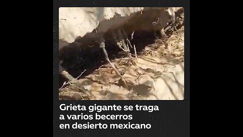 Una repentina grieta gigante apareció en un desierto mexicano