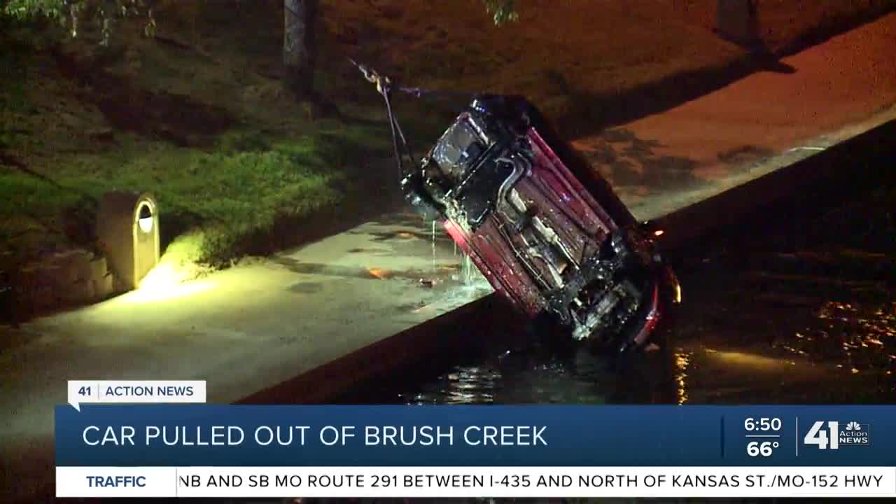 Car pulled out of Brush Creek