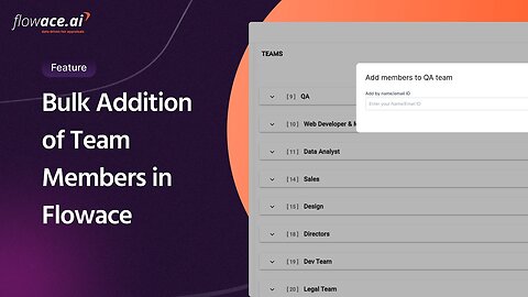 How to add team member in bulk- Flowace