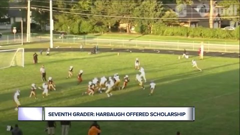 Seventh-grader: Harbaugh offered scholarship