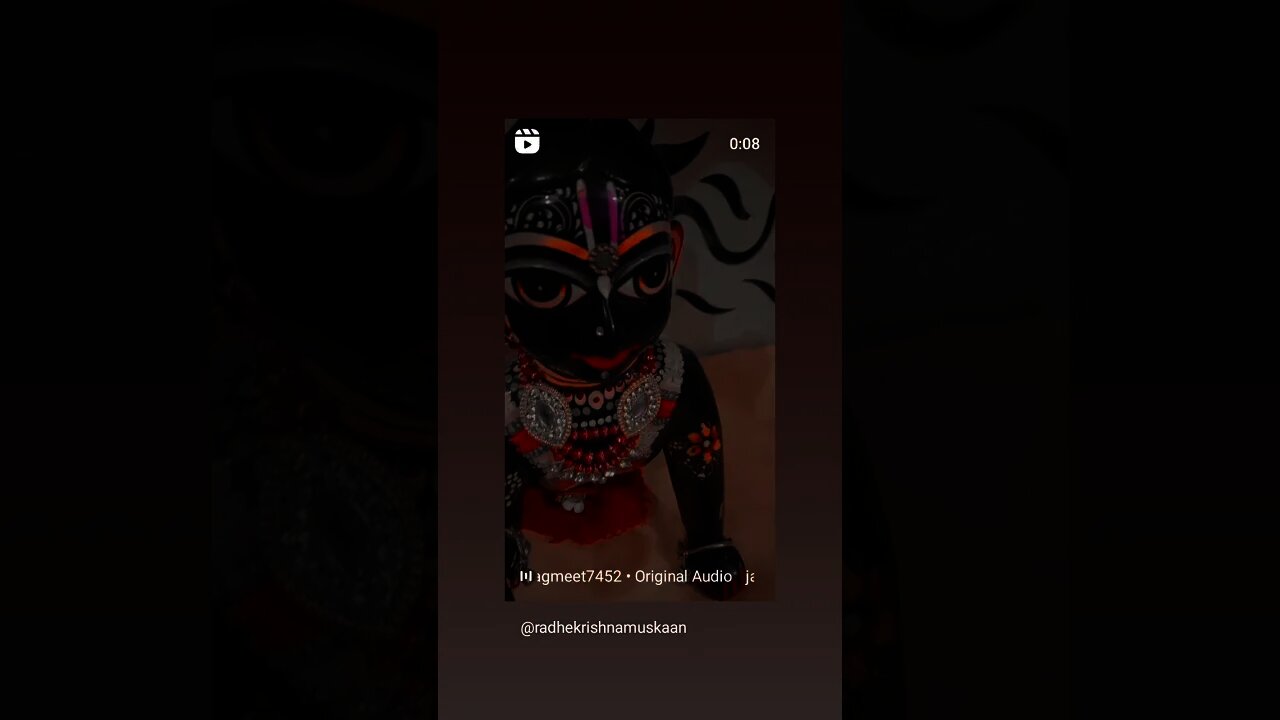 radhe radhe laddu gopal ji l radhe krishna muskaan l #shorts