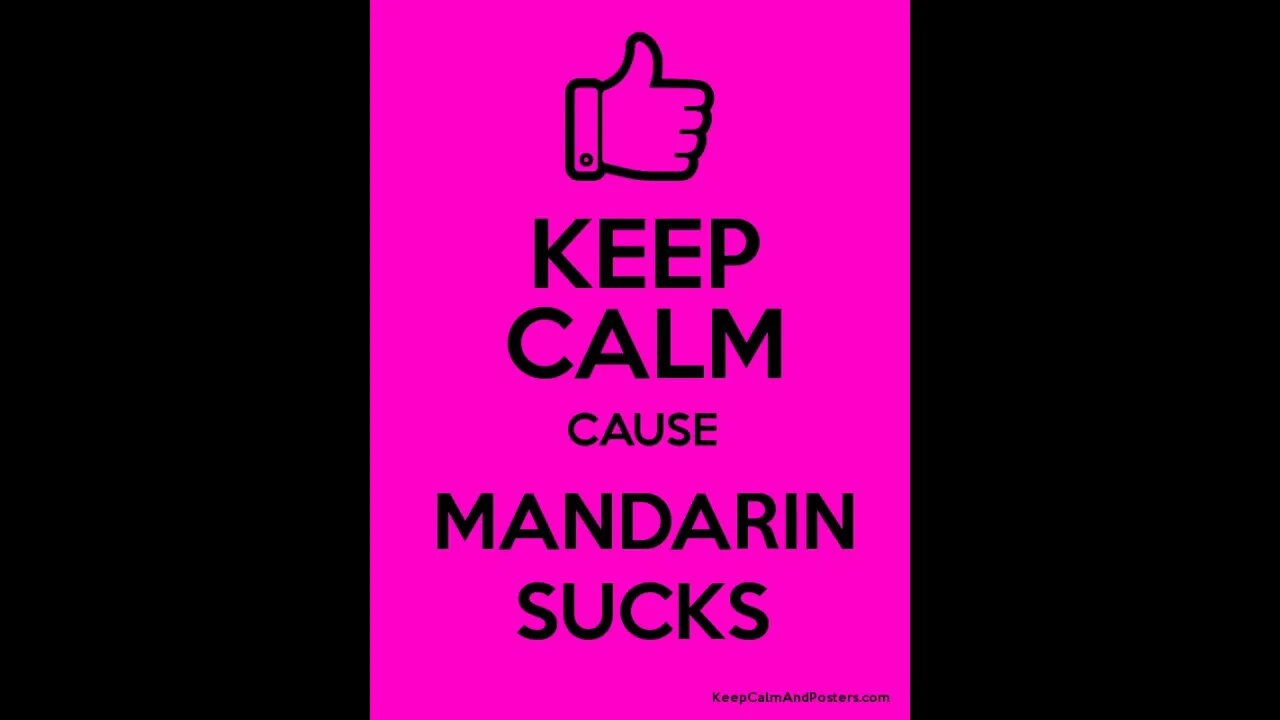 Mandarin is a terrible sounding language