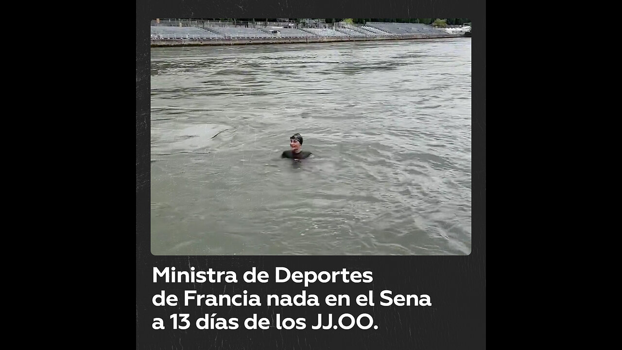 Ministra de Deportes de Francia nada en el Sena a 13 días de los JJ.OO.