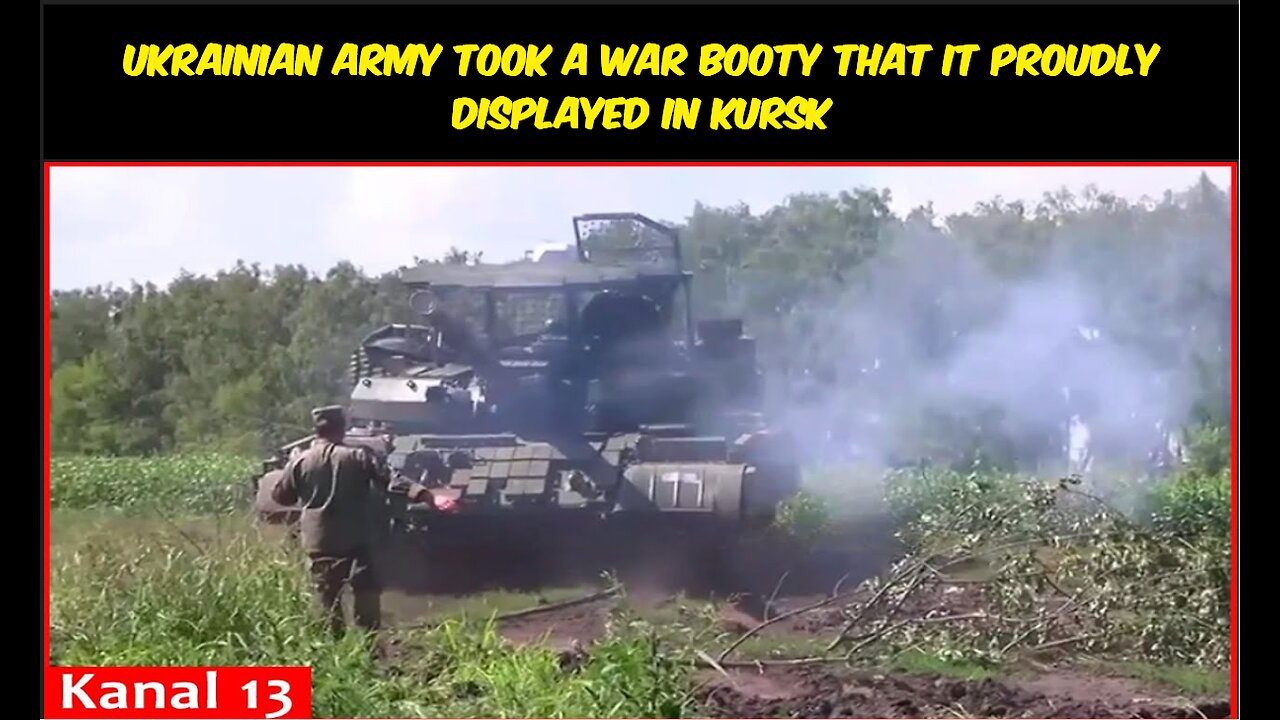 Ukrainian army took a war booty that it proudly displayed in Kursk