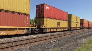 CSX I161 Intermodal Double-Stack Train from Berea, Ohio July 9, 2022