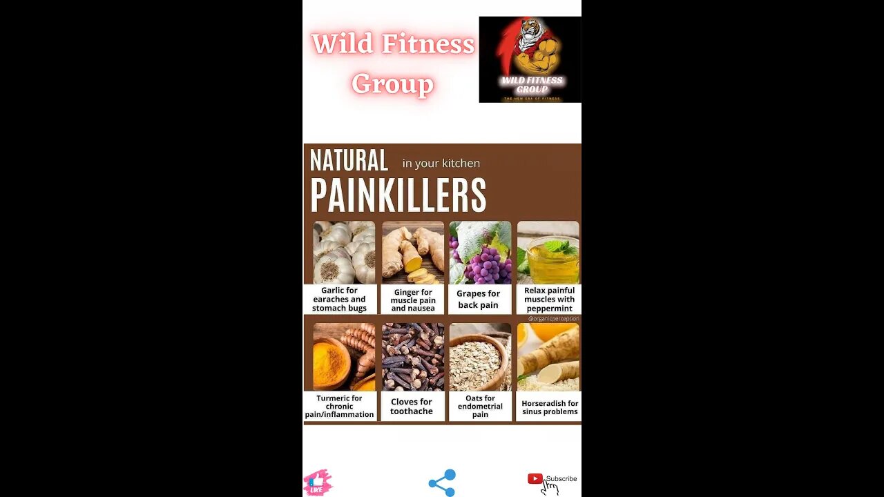 🔥Natural Painkillers in your kitchen🔥#fitness🔥#wildfitnessgroup🔥#shorts🔥