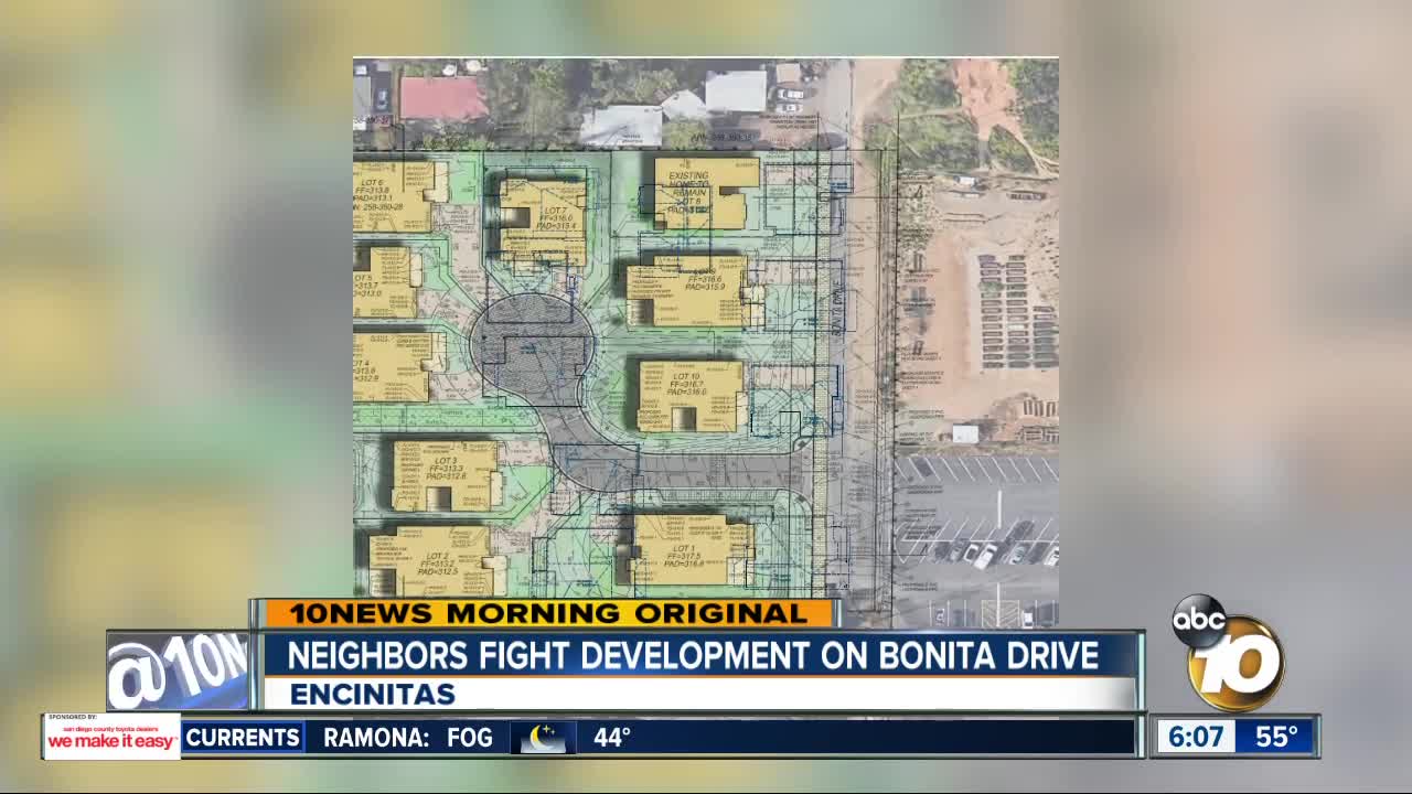 Neighbors fight development on Bonita Drive