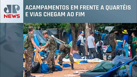 Após determinação do STF, manifestantes desmontam acampamentos