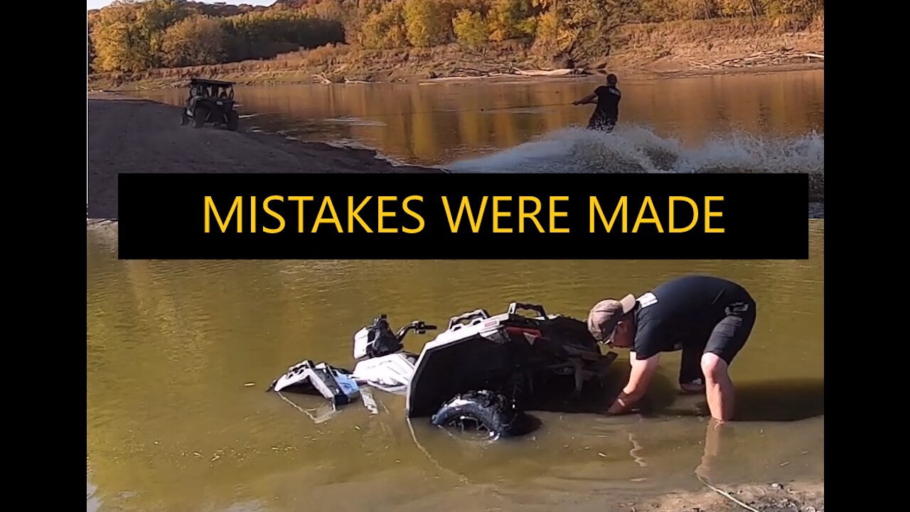 Water boarding, sinking atvs, mistakes were made.