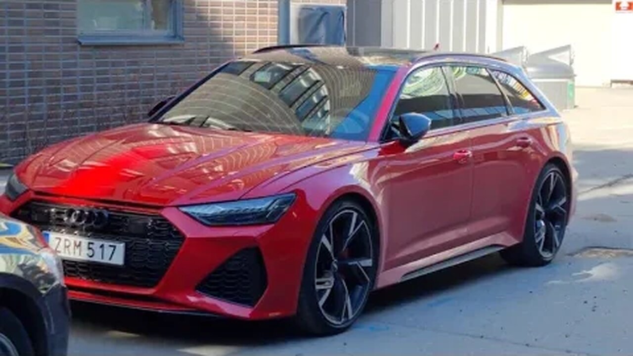 Brutal red Audi RS6 Avant 🤩