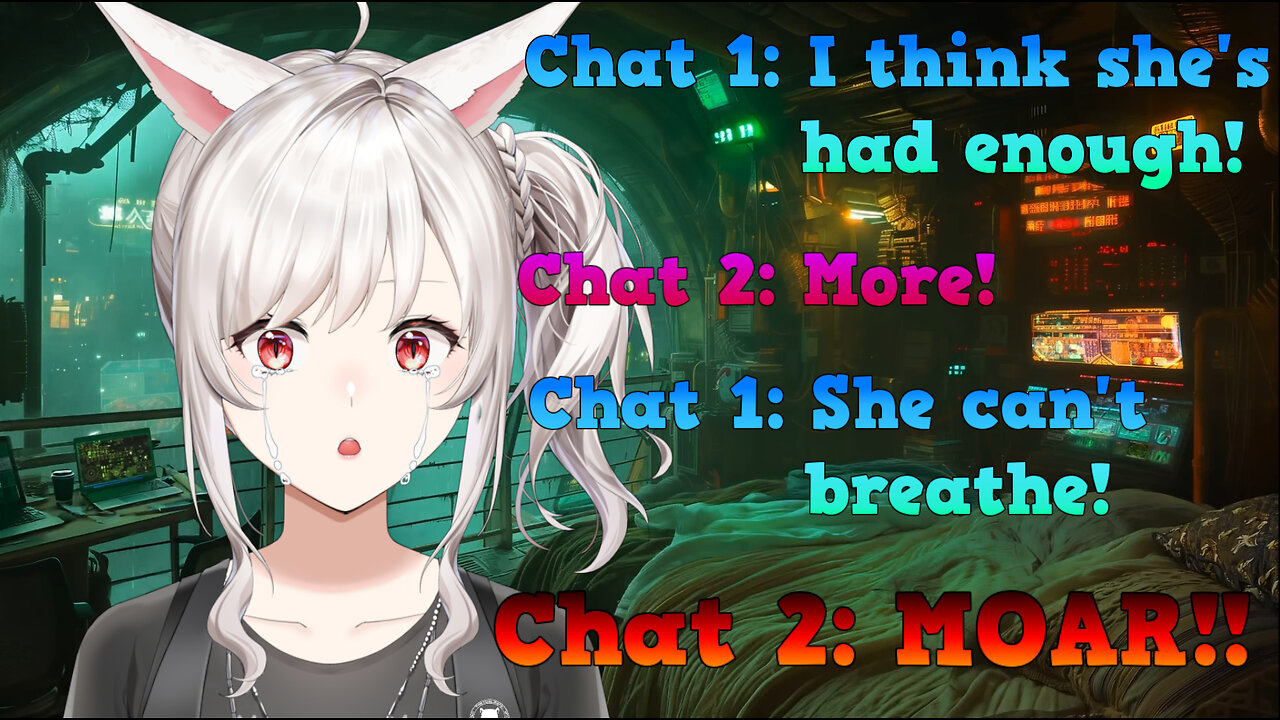 Chat calls in a MILITARY BOMBARDMENT on helpless anime cat girl!!