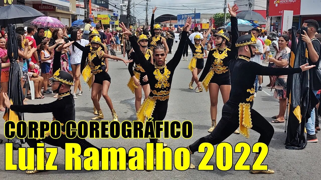 CORPO COREOGRÁFICO 2022 - BM. LUIZ RAMALHO 2022 NO DESFILE CÍVICO 2022 - BAIRRO DE MANGABEIRA - PB.