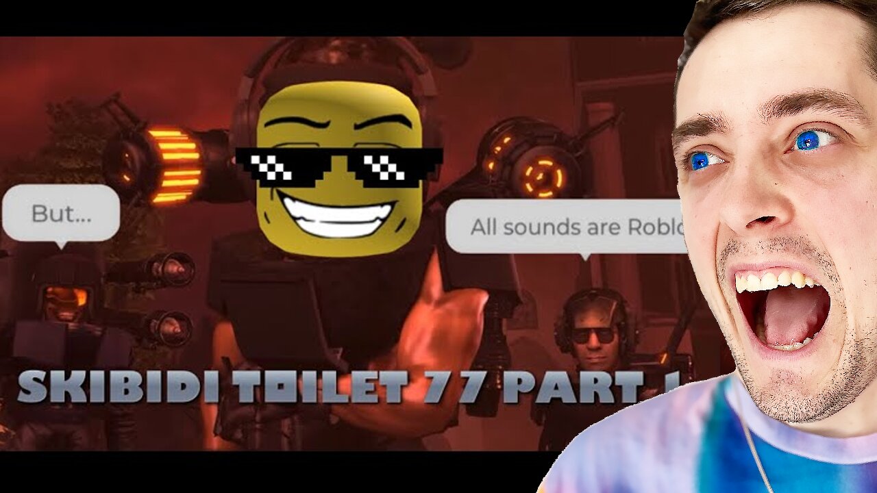 Skibidi Toilet 77 (part1) But all sounds are Roblox Reaction