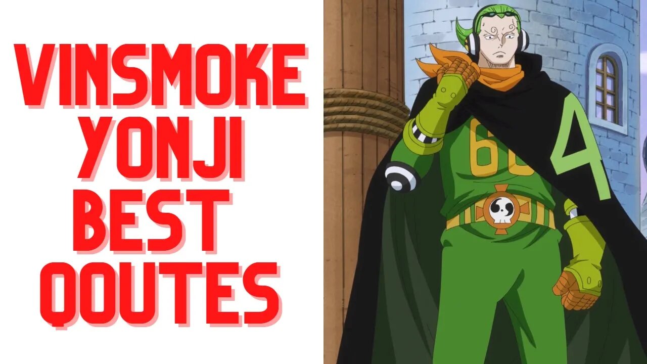 TOP 5 VINSMOKE YONJI QOUTES | AMAZING QOUTES