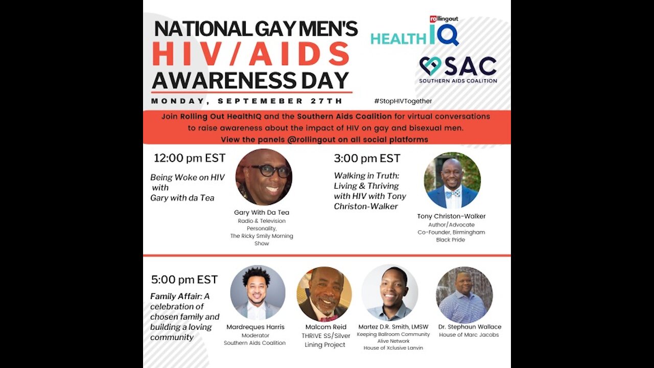 National Gay Men’s HIV/AIDS Awareness Day panel Conversation “Family Affair"