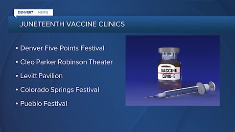 Colorado supporting COVID-19 vaccine clinics at Juneteenth events