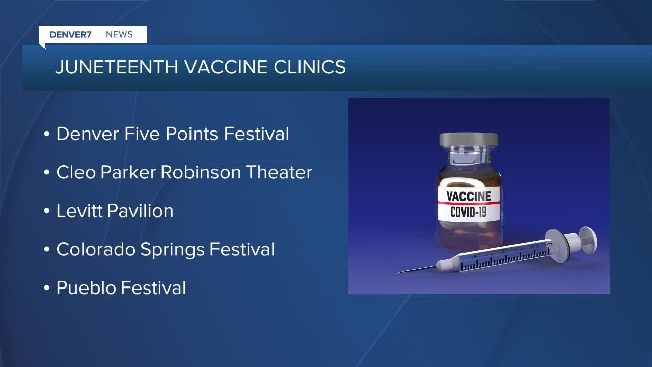 Colorado supporting COVID-19 vaccine clinics at Juneteenth events