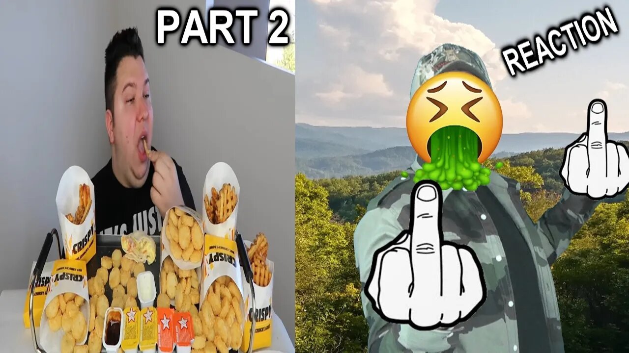 Carl's Jr. - 4,992 Calorie Cheat Day - Mukbang (More Nikocado) (Part 2) REACTION!!! (BBT)