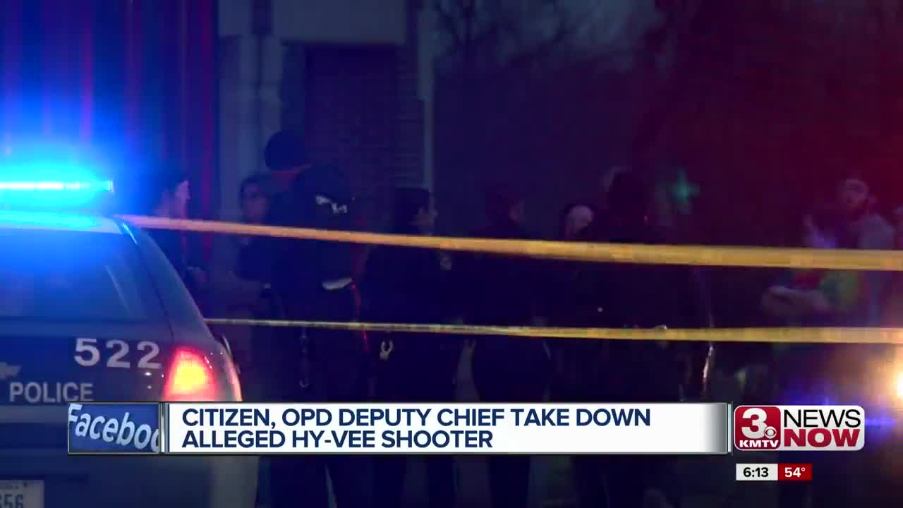 Citizen, OPD Deputy Chief take down alleged Hy-Vee Shooter