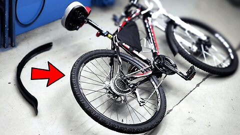How to install mudguards on a bicycle. Bicycle water fenders