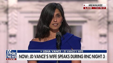 Usha Vance On Why Her Husband Will Be A Great Vice President