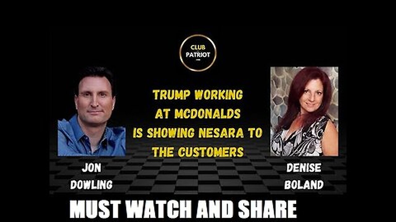 Jon Dowling & Denise Boland Discuss Trump Working At McDonalds