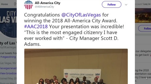 City of Las Vegas wins All-America City Award