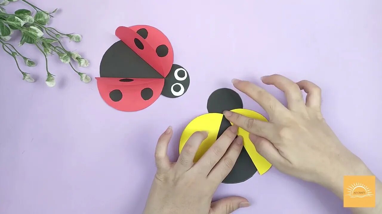 Ladybug From Paper In Just 8 Minutes | DIY Az Craft