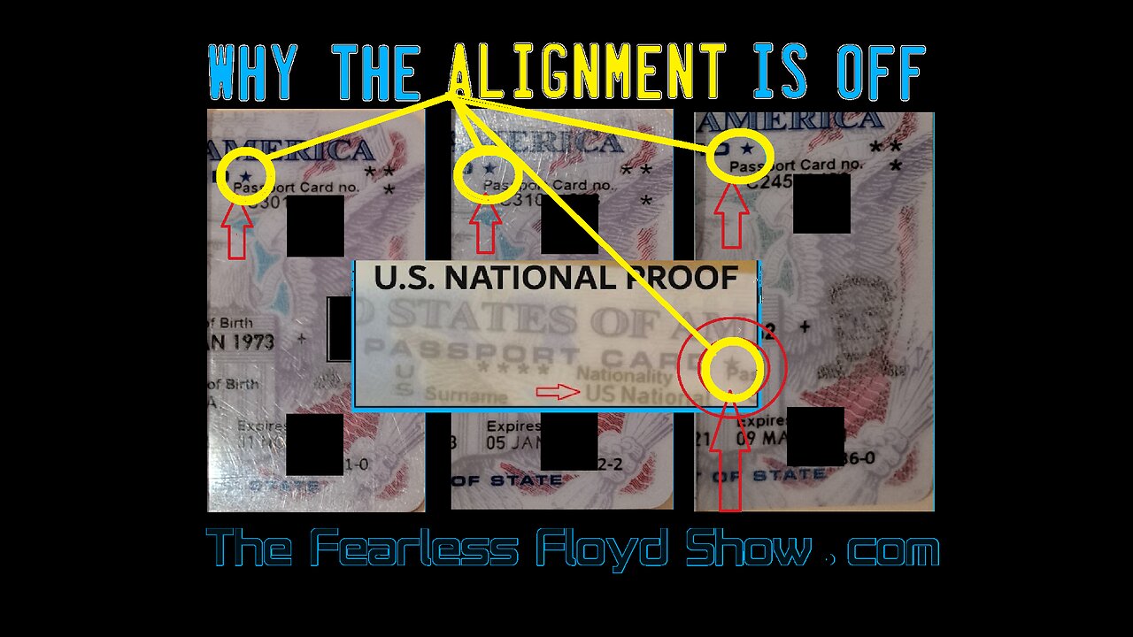 U.S. NATIONAL PASSPORT CARD ALIGNMENT ISSUES