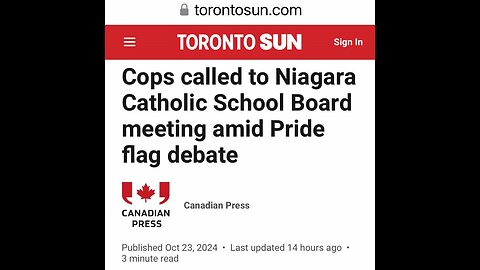 Niagara CatholIc SB pride flag vote