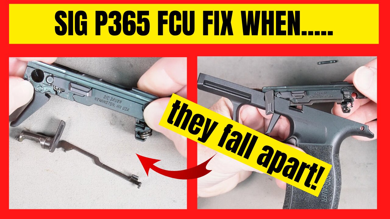 SIG P365 FCU (Fire Control Unit) FIX!! P365 FCU Reassembly. Updated!