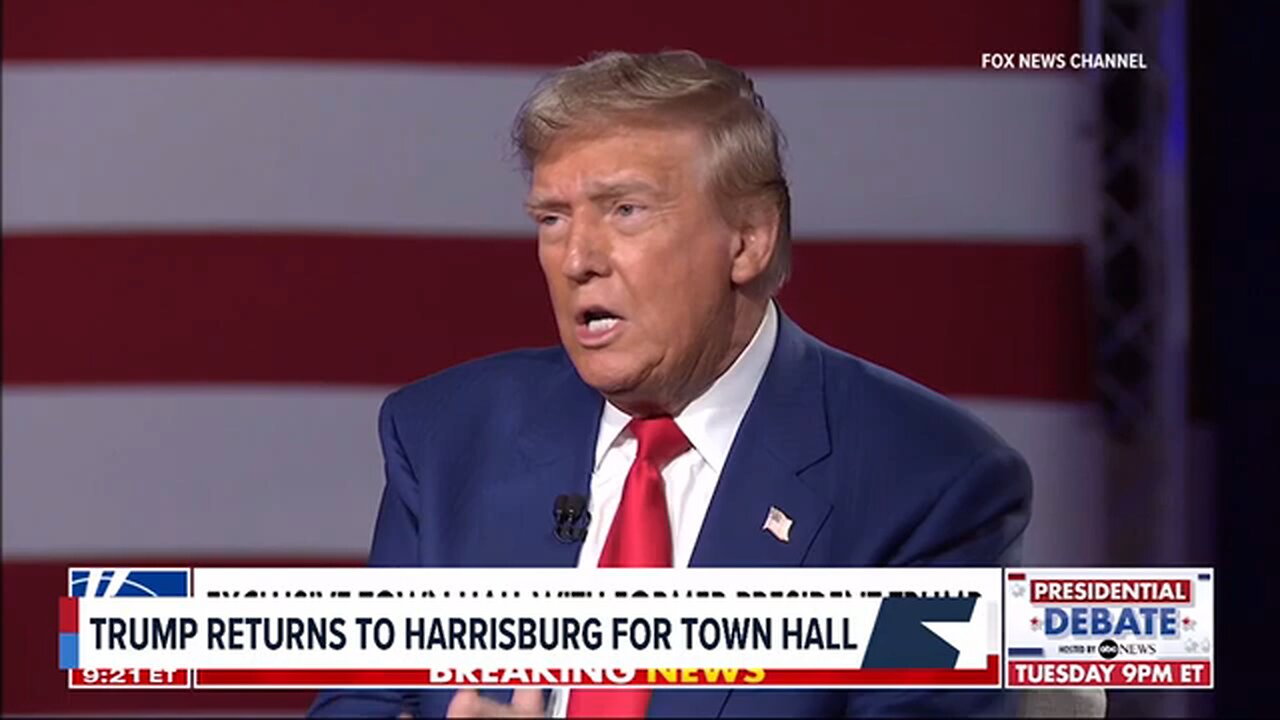 What Trump said during Harrisburg Town hall Trump townhall live Donald Trump