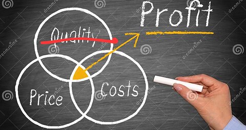 SACRIFICING QUALITY for PROFITS