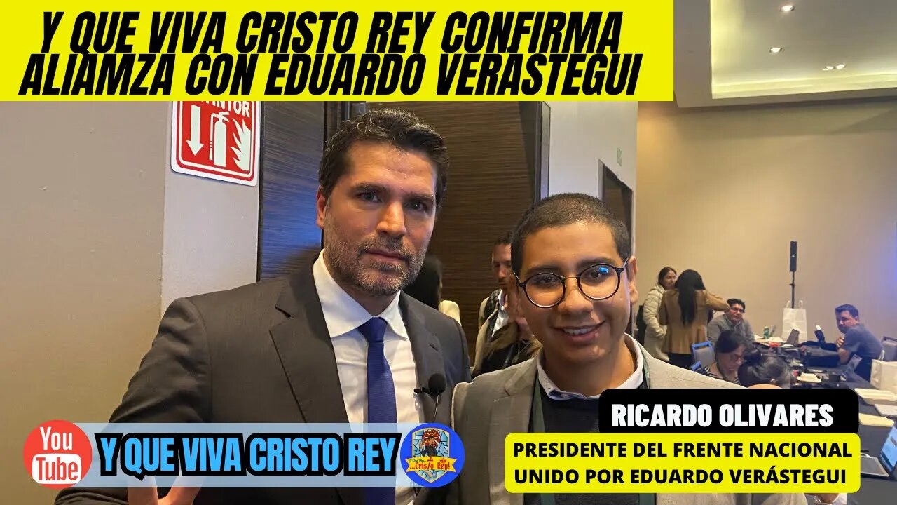 CONFIRMAMOS ALIANZA CON EDUARDO VERÁSTEGUI PARA LA FORMACIÓN DE LA NUEVA DERECHA