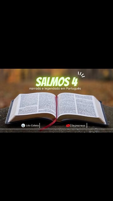 Salmos 4 - narrado e legendado em Português #shorts