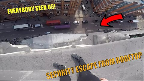 SECURITY ESCAPE FROM ROOFTOP SECURITY!