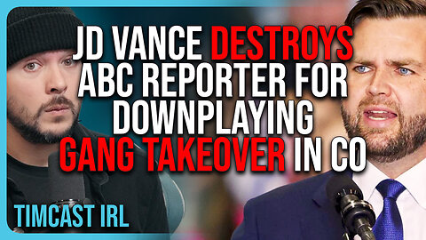 JD Vance DESTROYS ABC Reporter For DOWNPLAYING Gang Takeover In Aurora, CO