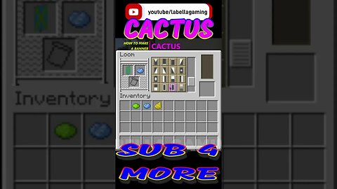 Cactus Banner | Minecraft